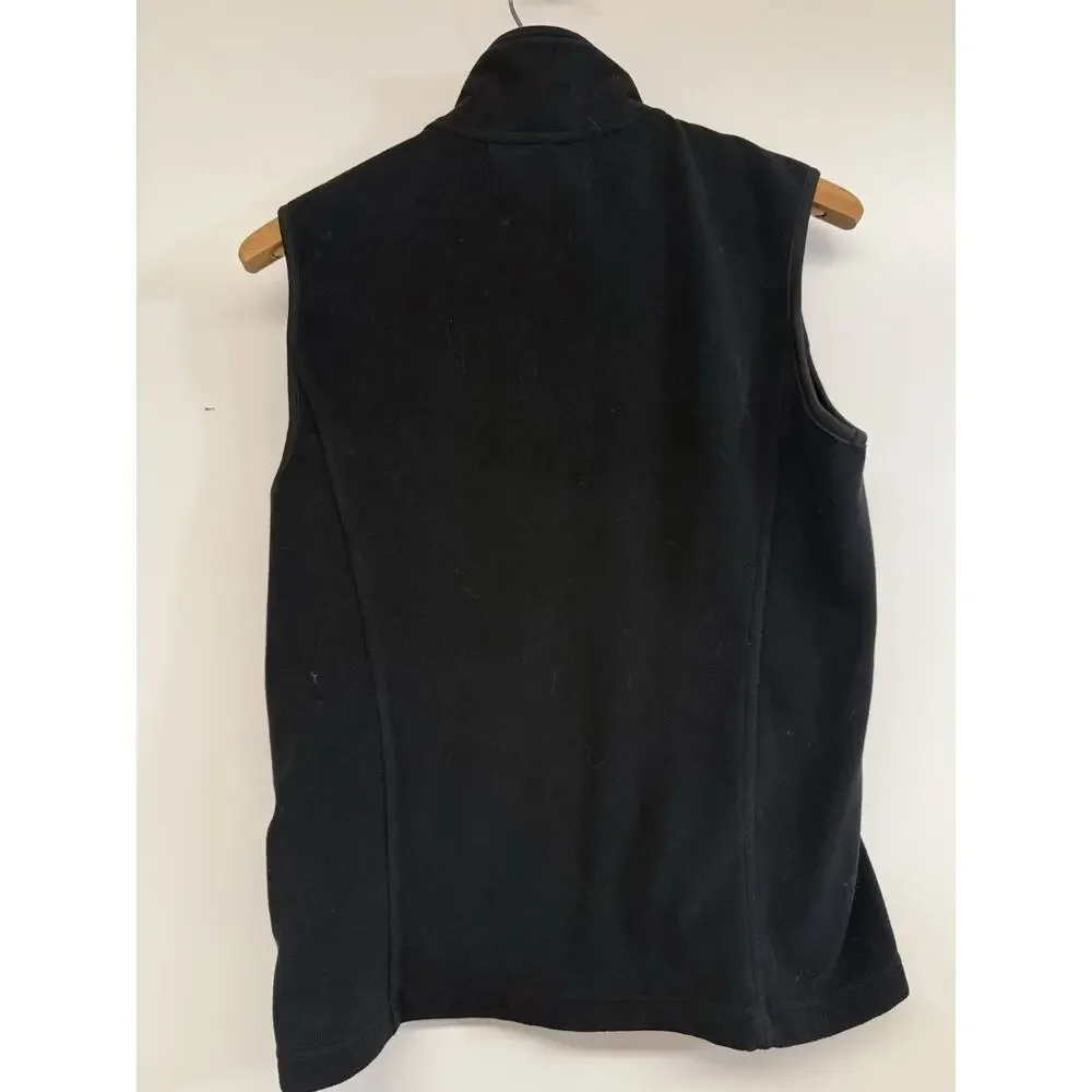 Johnnie O Womens Black Fleece Full Zip Golf Vest Size Small - Picture 4 of 10